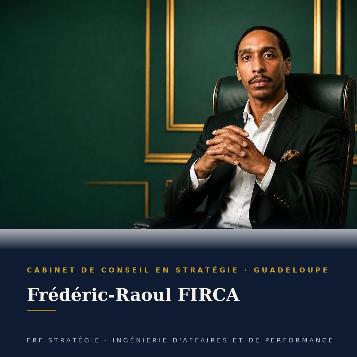 Frédéric-Raoul FIRCA, conseil en stratégie d'entreprise en Guadeloupe — cabinet FRF STRATÉGIE